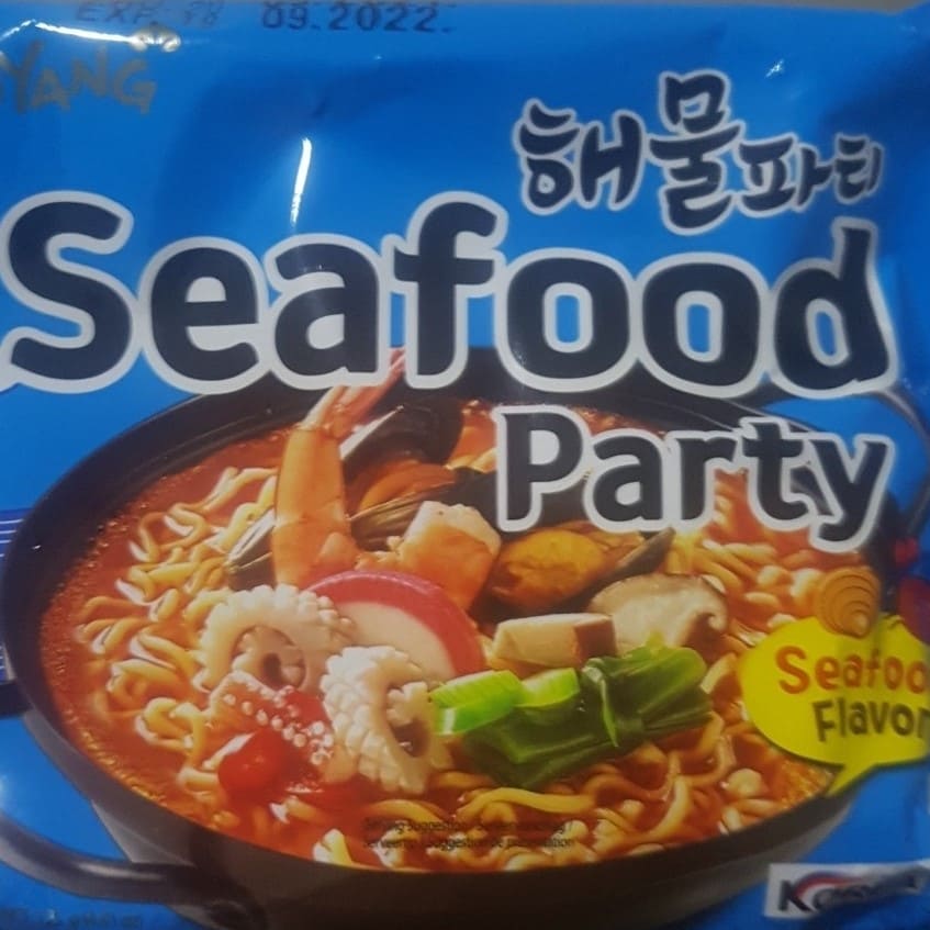 Korean seafood noodles